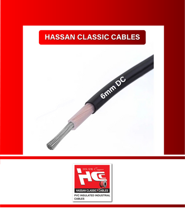 6 MM² SINGLE CORE DC SOLAR FLEXIBLE COPPER CABLE